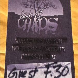 Taste of chaos backstage pass, My chemical romance The Used, Kill switched